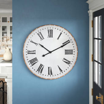 Oversized Thomaston Barnwood 36 Wall Clock Reviews Birch Lane