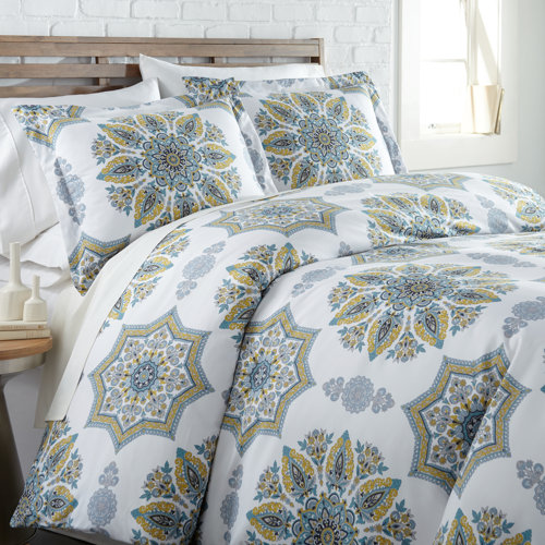 Charlton Home Geter Reversible Duvet Cover Set Reviews Wayfair