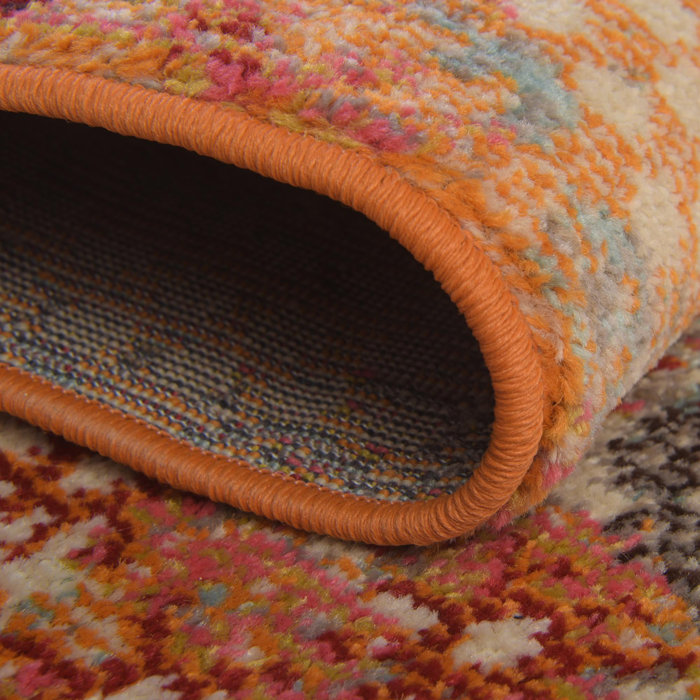 Langley Street Eddins Performance Orange Rug & Reviews | Wayfair
