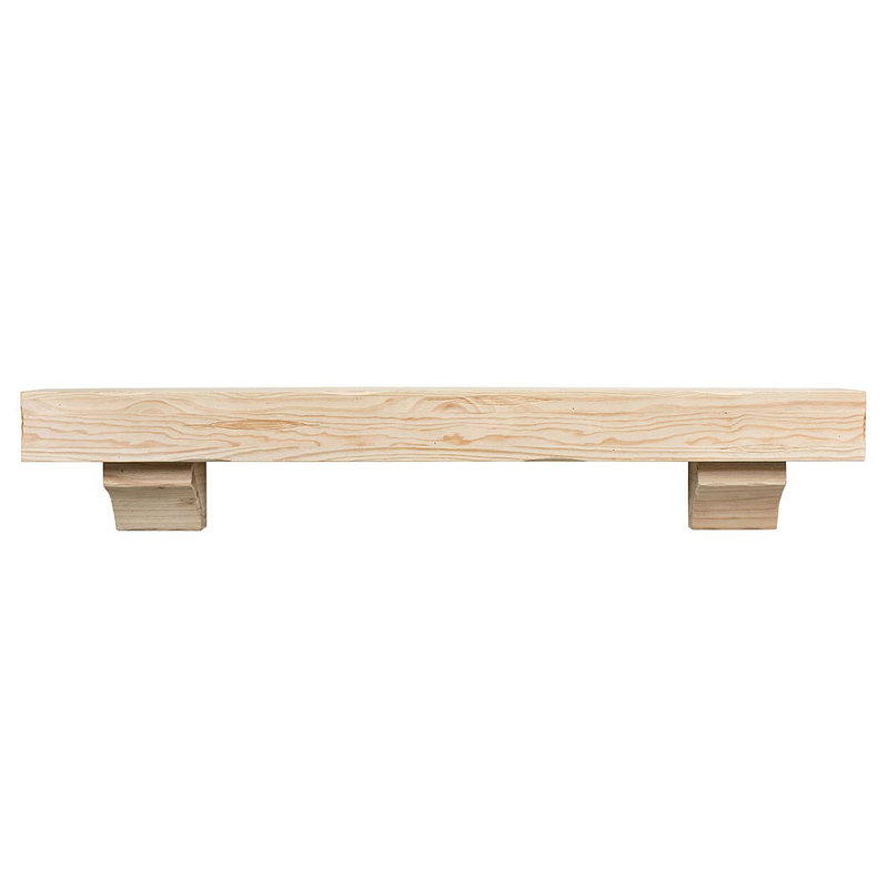 Mantels Direct Natural Wood Fireplace Shelf Mantel Reviews Wayfair