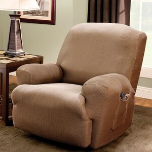 Stretch Stripe T-Cushion Recliner Slipcover