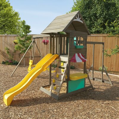 kidkraft laurentian wooden swing set