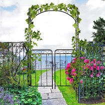 tidyard Arbour/Rose Arch 150x50x200 cm FSC Impregnated Wood Garden Planter