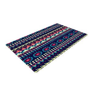 Nika Martinez Aiyana Blue/Red Area Rug