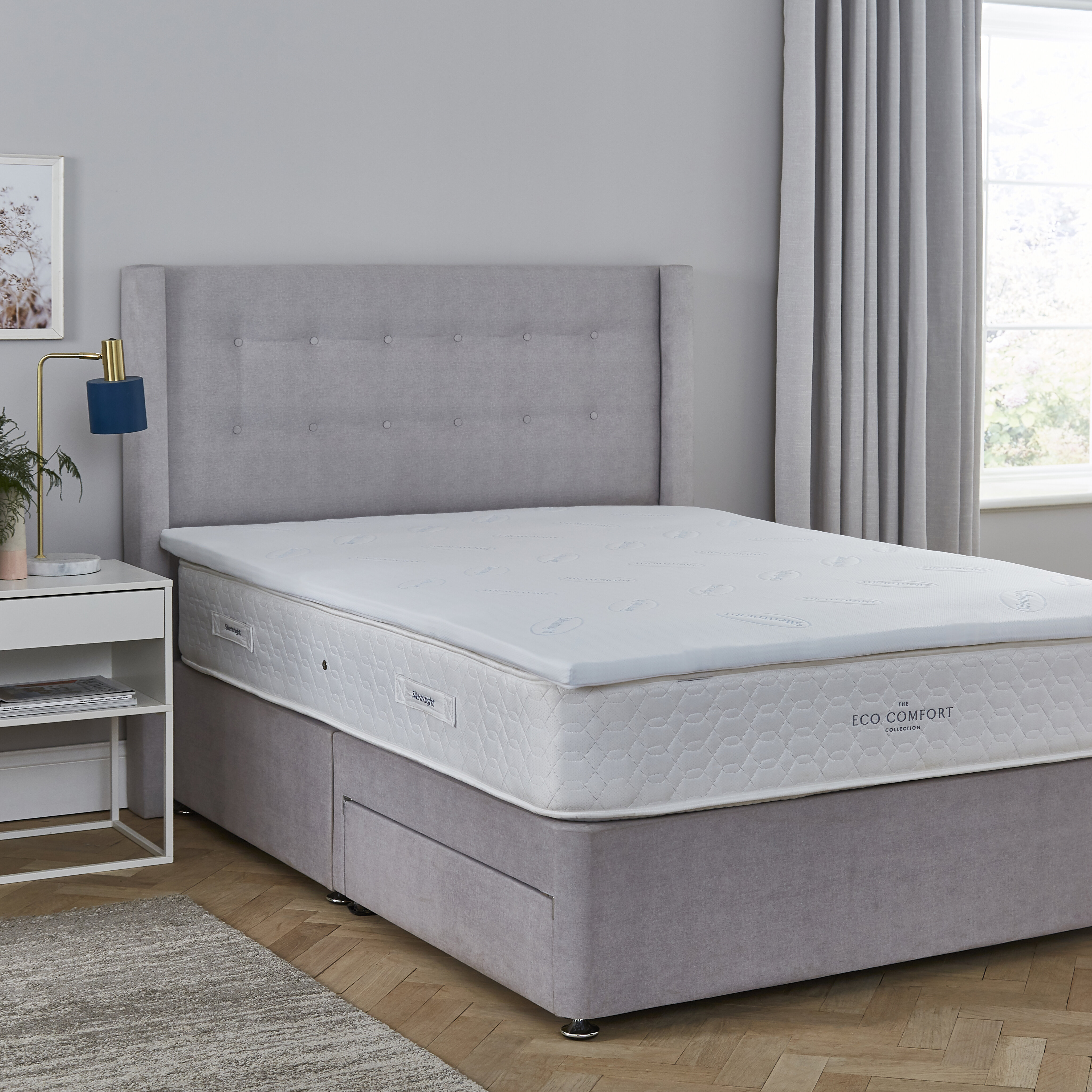 silentnight impress memory foam mattress topper super king