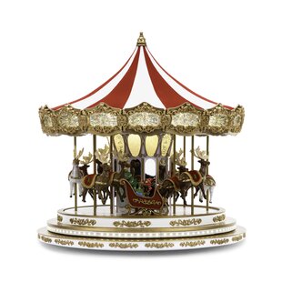 Large Christmas Rocking Carousel Horse Countdown Calendar Traditional Victorian 