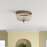 Farmhouse Rustic Unique Statement Flush Mount Lighting Birch Lane
