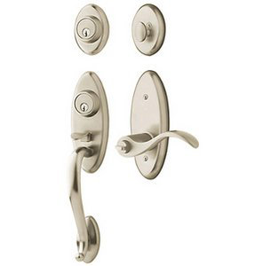 Baldwin Landon Handleset With Single Cylinder Deadbolt And Door