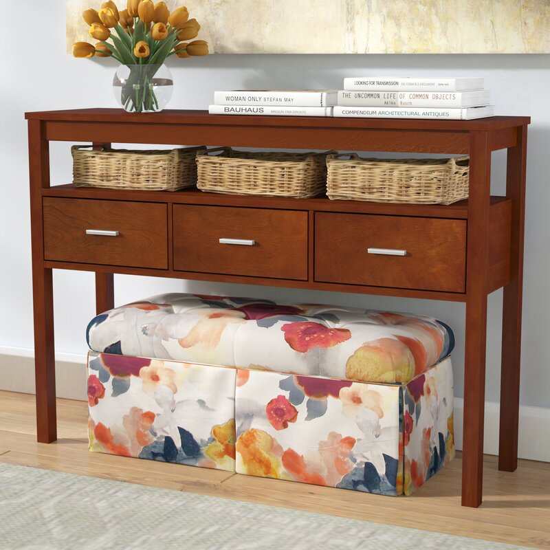 Red Barrel Studio Bristol Wood Drawer Console Table Reviews