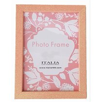 Glass Frame Company Glitter Photo Frame Pink 6 x 4 Inch