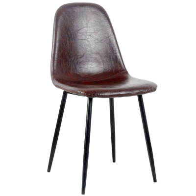 House in Box Charlton Retro PU//Velvet//Fabric Seat Kitchen Furniture Side Chairs Velvet Aqua Metal Legs Set of 2 Dining Chairs