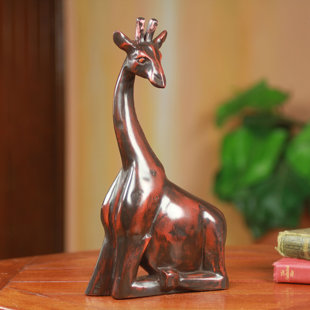 large wooden giraffe