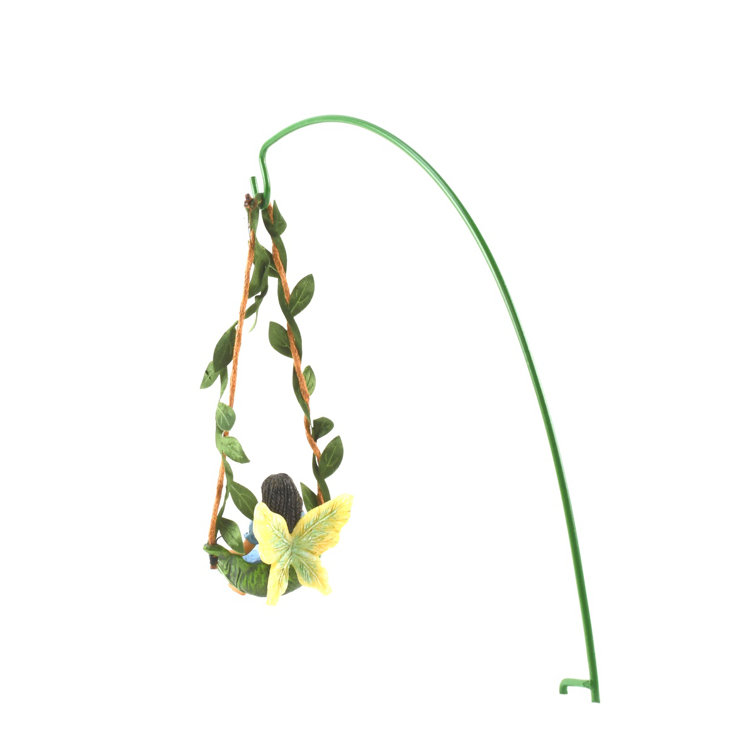 Miniature Dollhouse FAIRY GARDEN Tree Swing With Fairy 