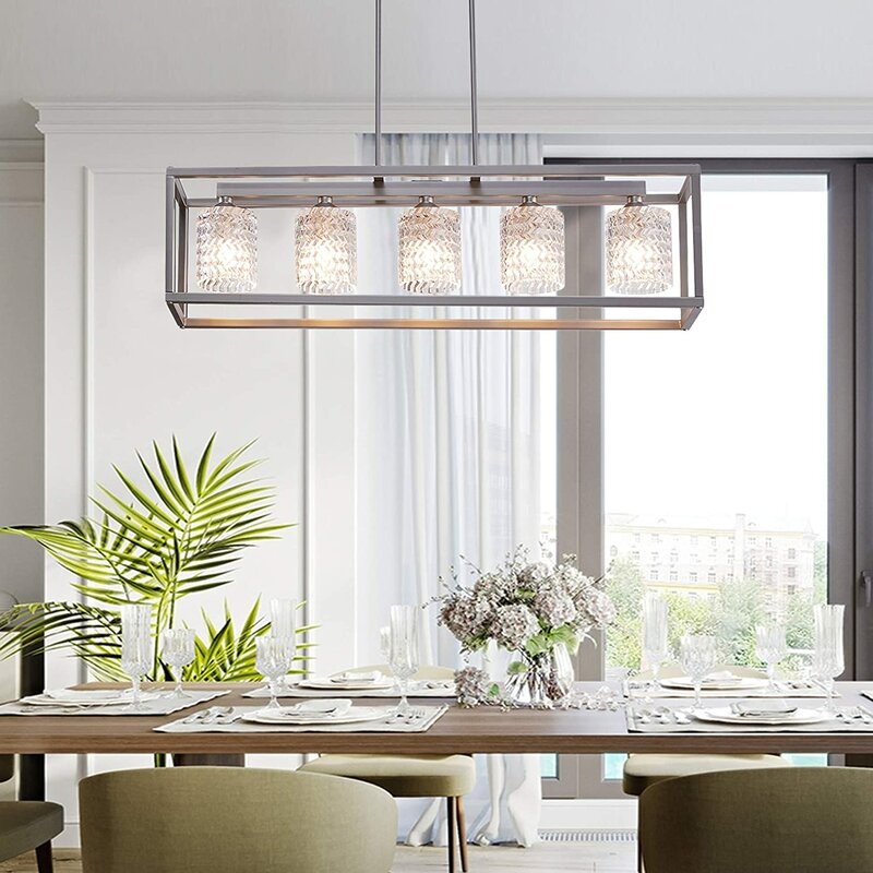 rectangular dining room light