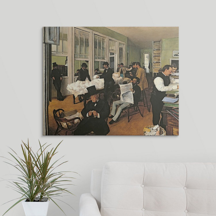 Vault W Artwork Edgar Degas The Cotton Exchange, New Orleans, 1873 by