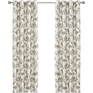 Buy Nicolette Nature/Floral Room Darkening Thermal Grommet Single Curtain Panel!
