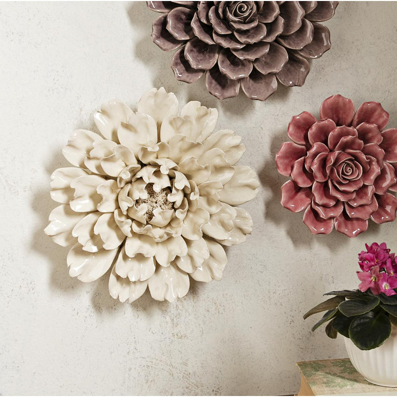 Birch Lane Joliet Large 13 Flower Wall Decor Reviews