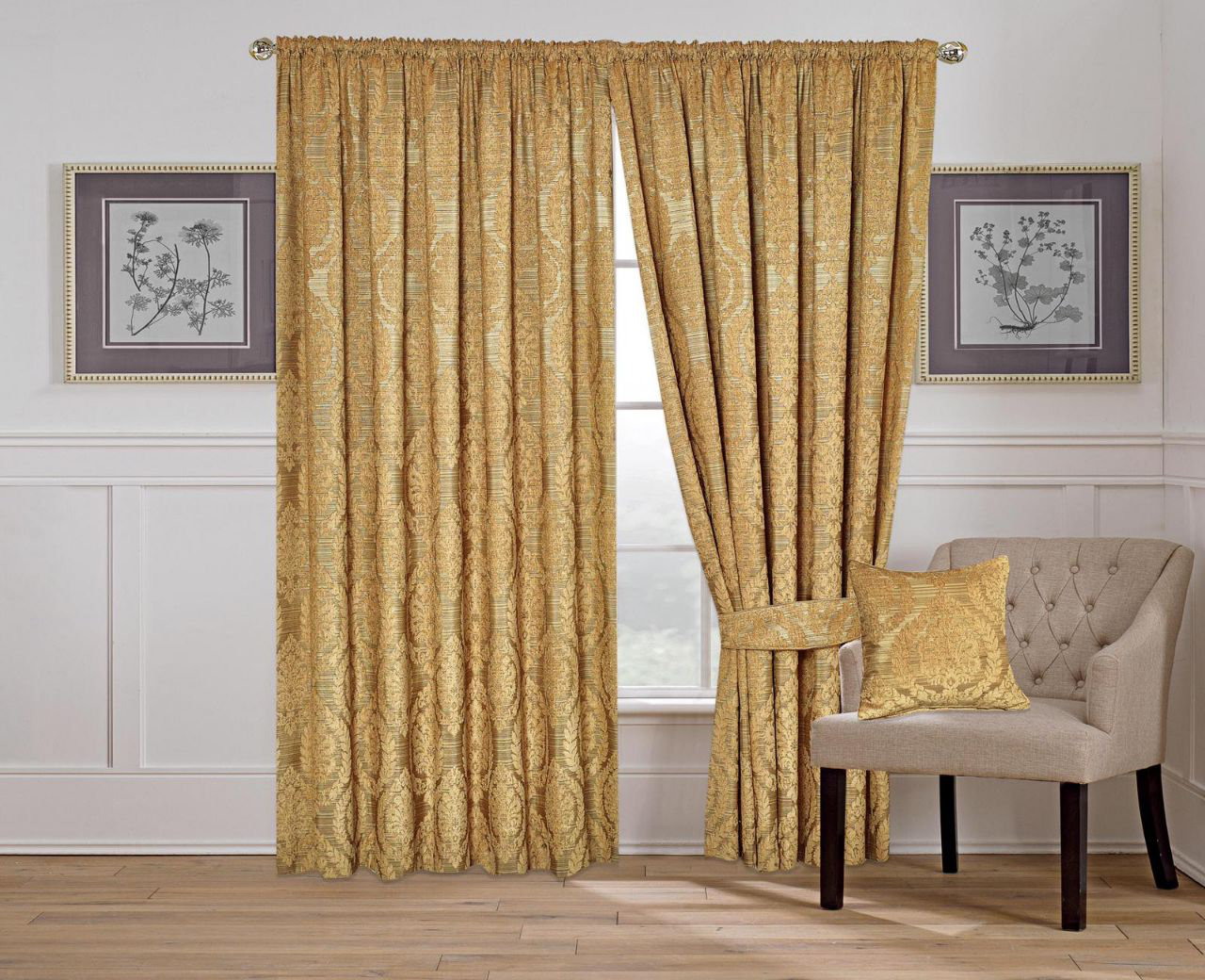 Rosalind Wheeler Claymore Pencil Pleat Room Darkening Thermal