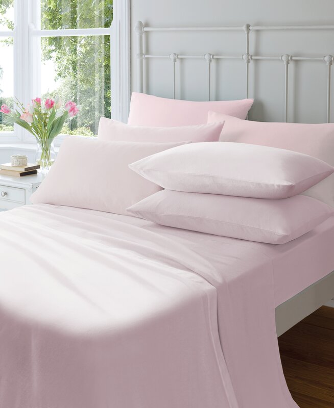 Symple Stuff Gavin Brushed Cotton Fitted Sheet | Wayfair.co.uk