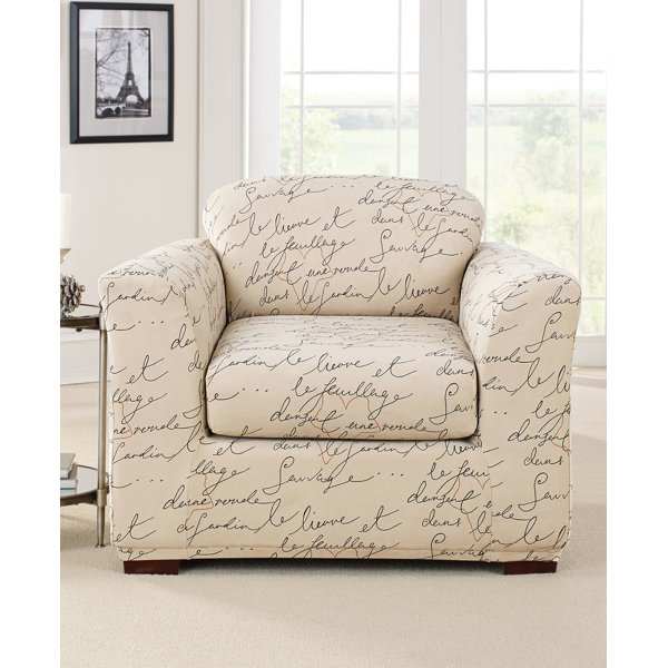 French Script Chair Covers Wayfair