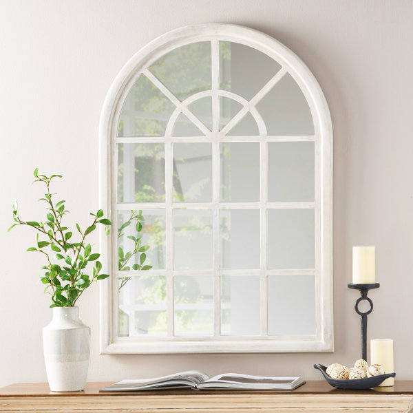 Ophelia & Co. Window Pane Solid Wood Wall Mirror & Reviews | Wayfair