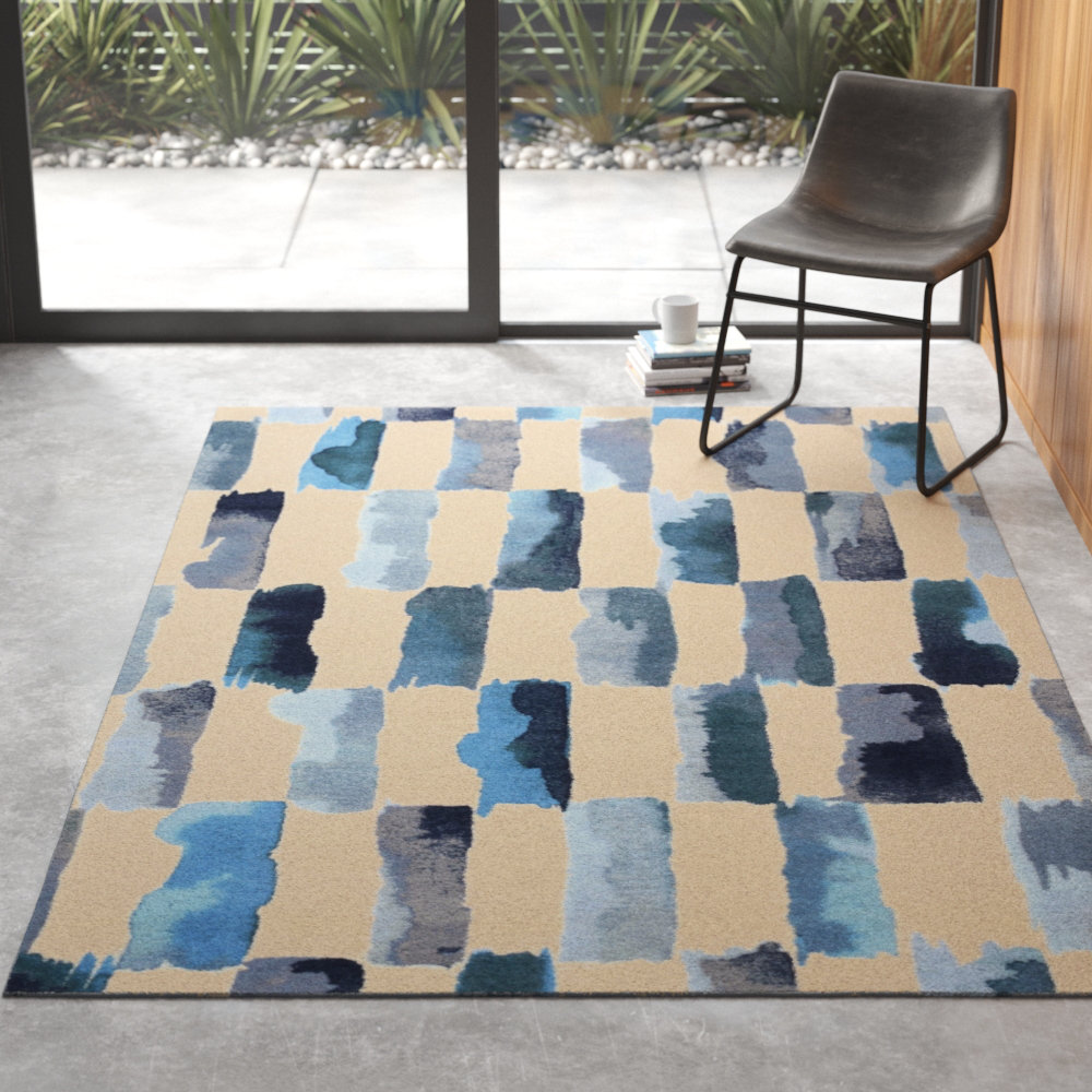 Darien Geometric Tufted Painted Weave Contemporary Modern Darien Geometric Tufted Painted Weave