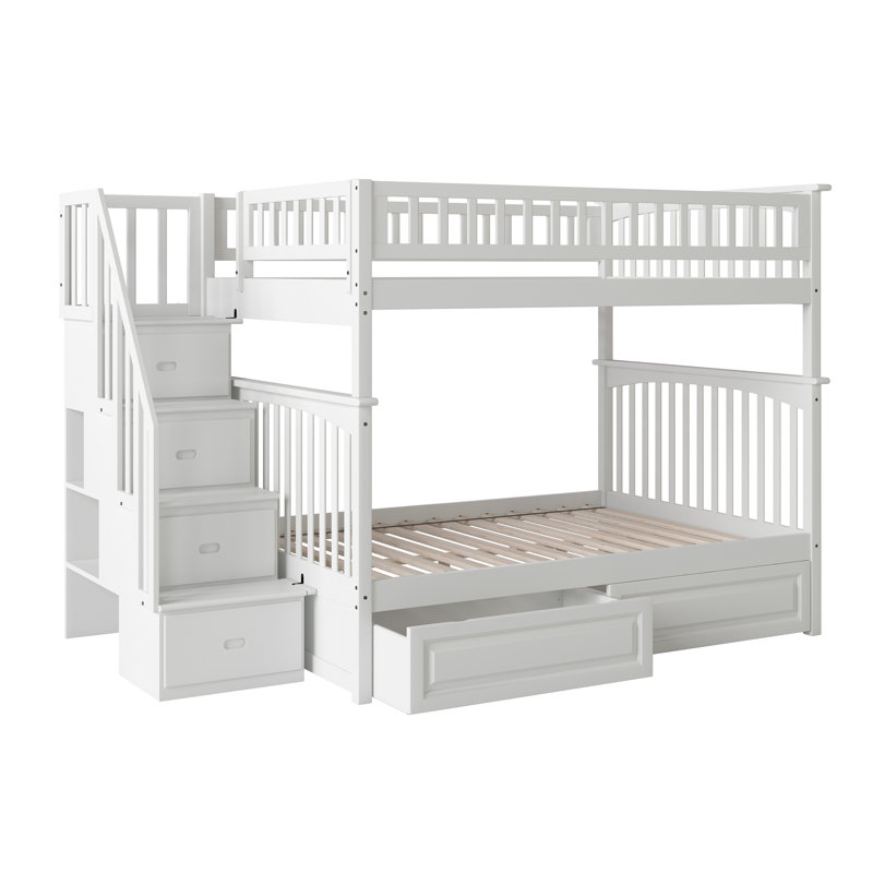 Harriet Bee Abel Full Over Full Bunk Bed With Underbed Storage