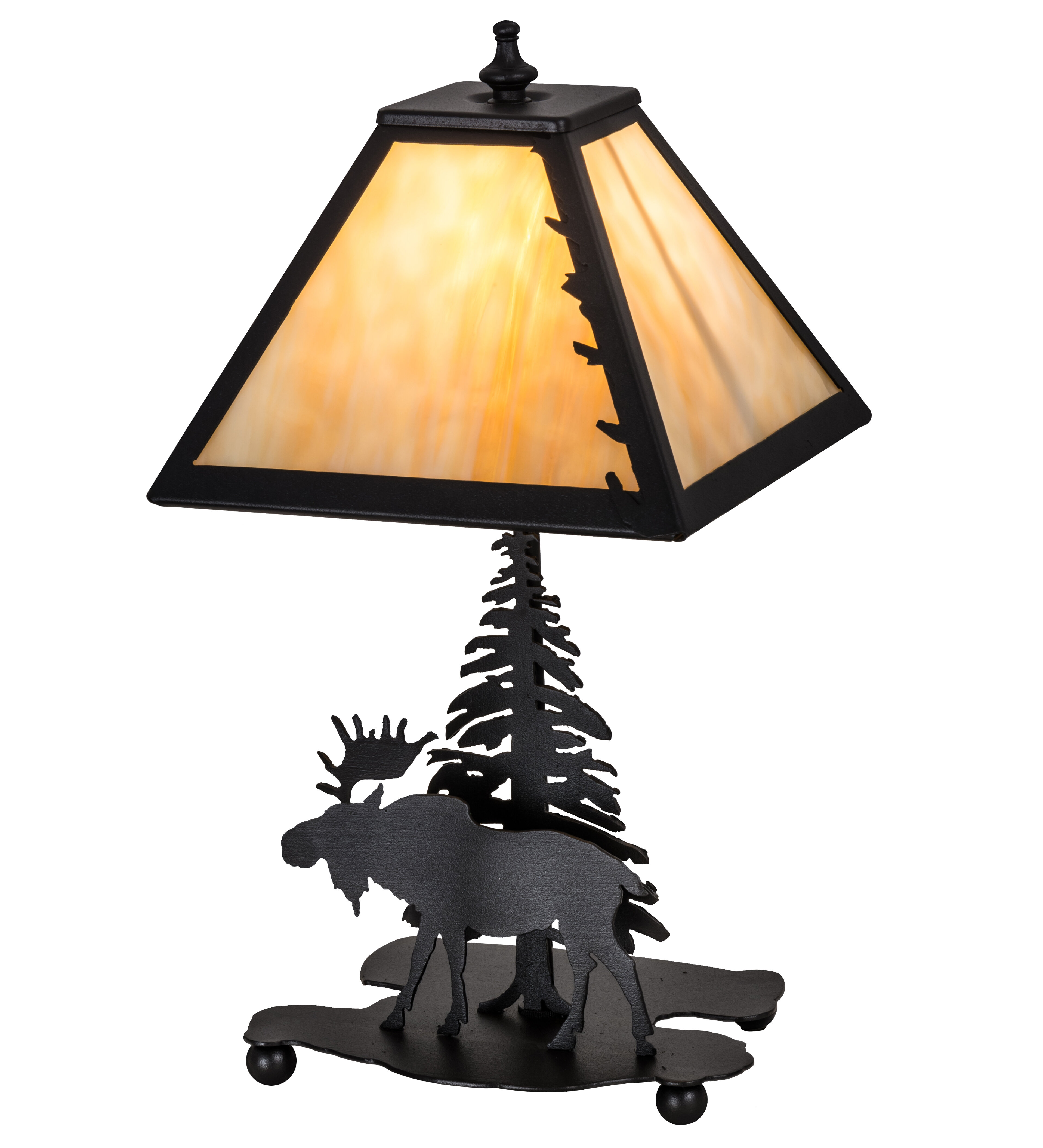 moose table lamp