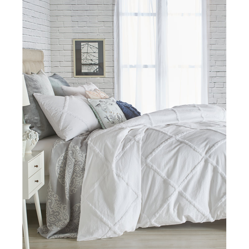 Three Posts Teen Shameka Chenille Lattice Comforter Set Reviews