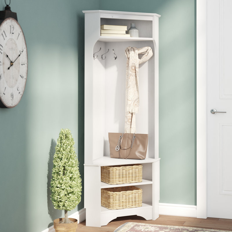 Andover Mills Mount Holly Corner Hall Tree Reviews Wayfair