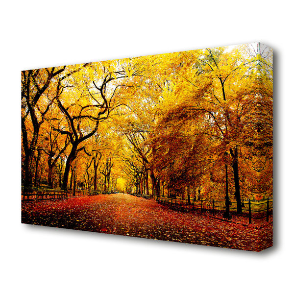East Urban Home Wide Alley Forest Canvas Print Wall Art | Wayfair.co.uk