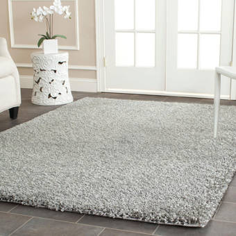 Wrought Studio Headland Handmade Shag Silver Rug Reviews Wayfair