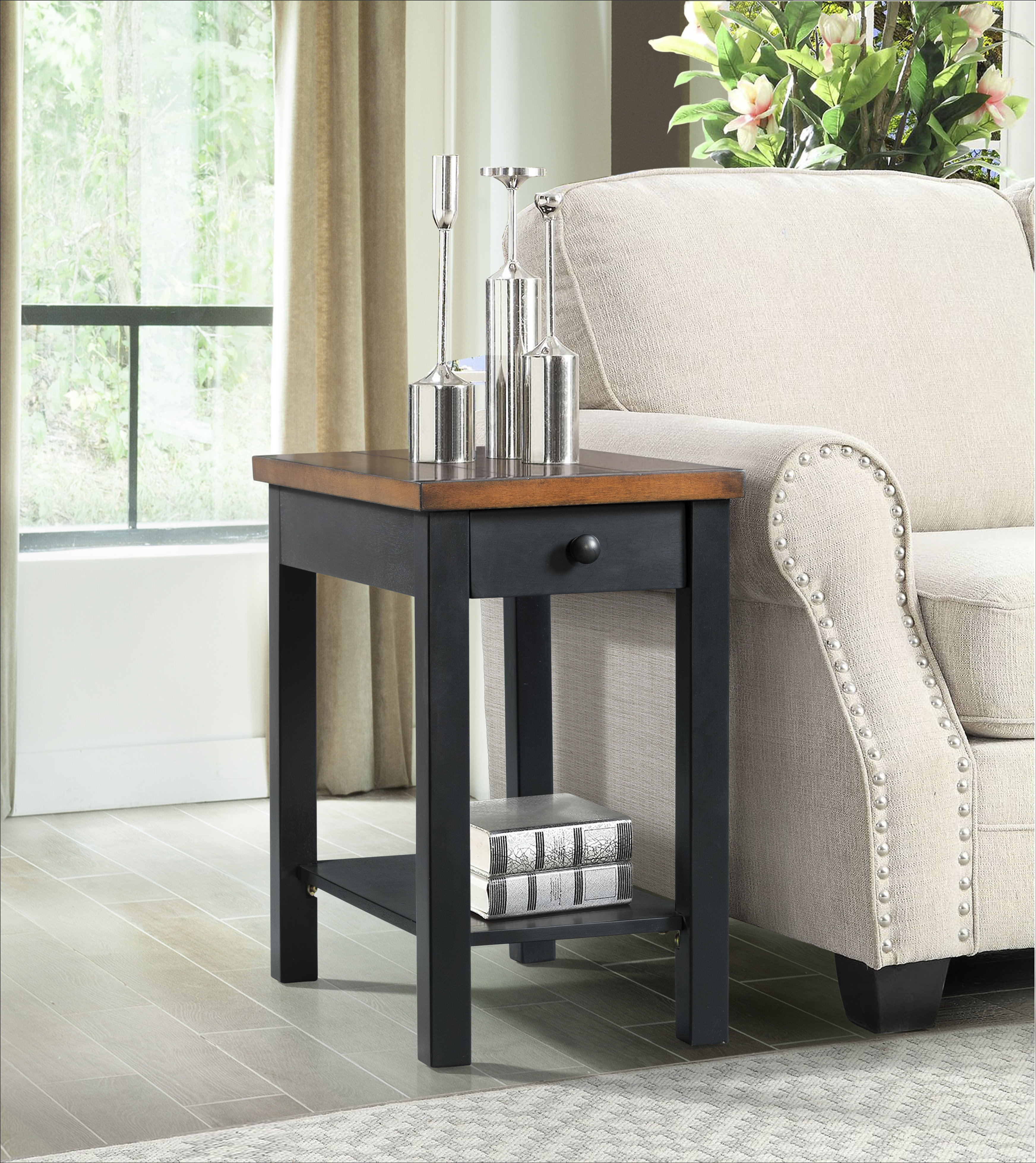 Charlton Home Niven End Table With Storage Reviews Wayfair