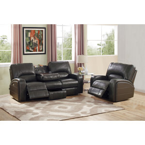 Woodhull Leather 2 Piece Living Room Set by Red Barrel Studio