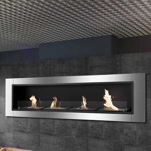 Accalia Wall Mounted Ethanol Fireplace