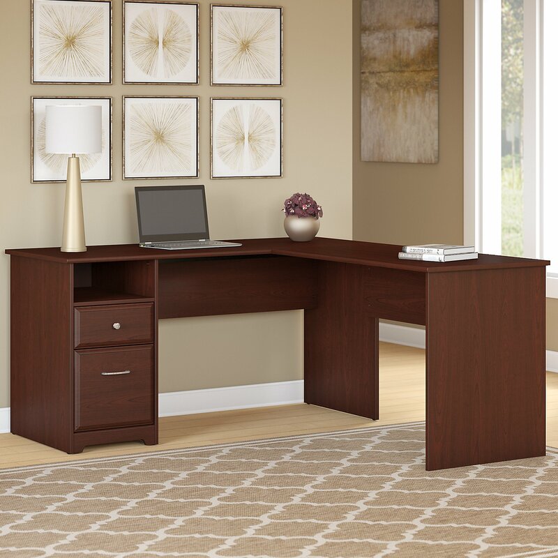 Red Barrel Studio® Hillsdale L-Shaped Executive Desk & Reviews | Wayfair