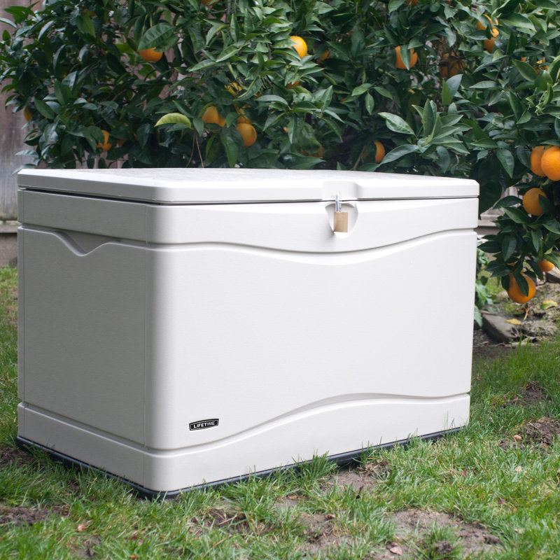 Lifetime Outdoor Storage 80 Gallon Plastic Deck Box Reviews Wayfair