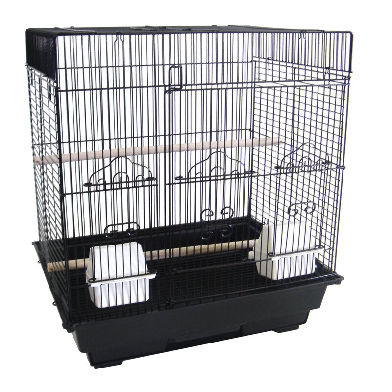 Tucker Murphy™ Pet Square Flat Top SmallBird Cage | Wayfair