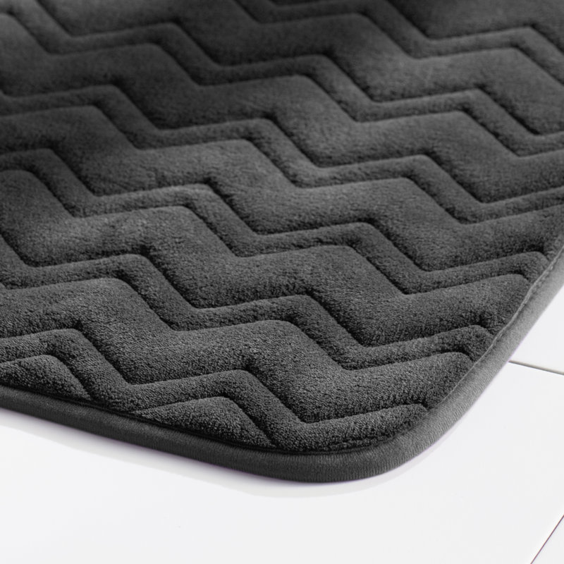Wayfair Basics 2 Piece Chevron Bath Rug Set Reviews Wayfair