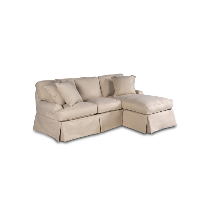 Huguley T Cushion Sofa And Chaise Lounge Slipcover