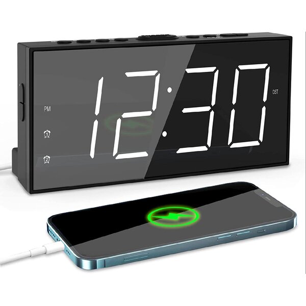 Super Extremely Extra Loud Alarm Clock for Heavy Sleeper Battery Backup Nullify