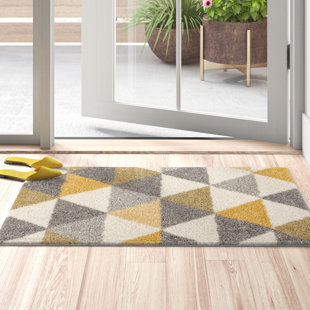 Adonis Geometric Contemporary Indoor Mat Doormat Runner Carpet Area Rug 