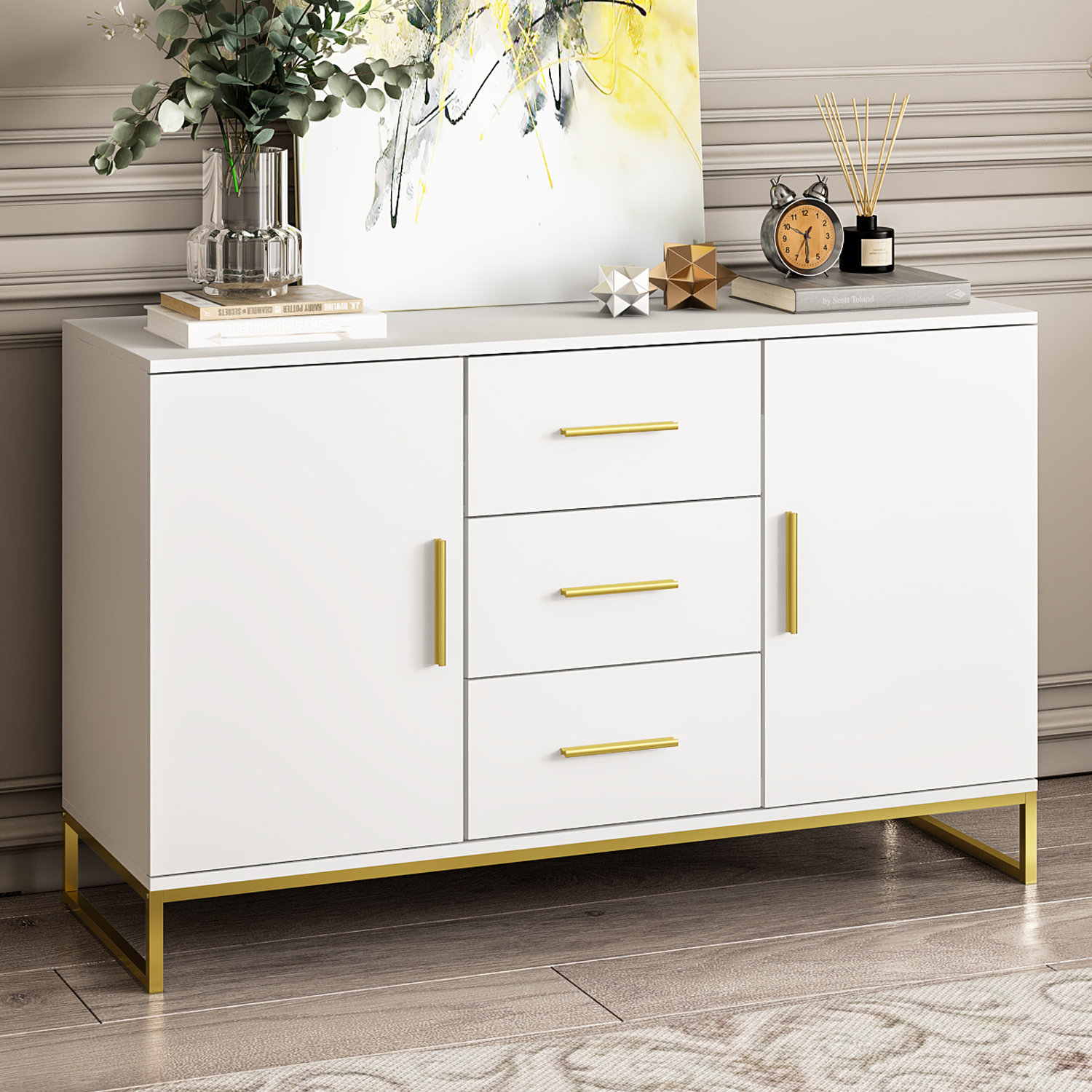 Willa Arlo Interiors Cadell 47.2'' Wide 3 Drawer Sideboard & Reviews ...