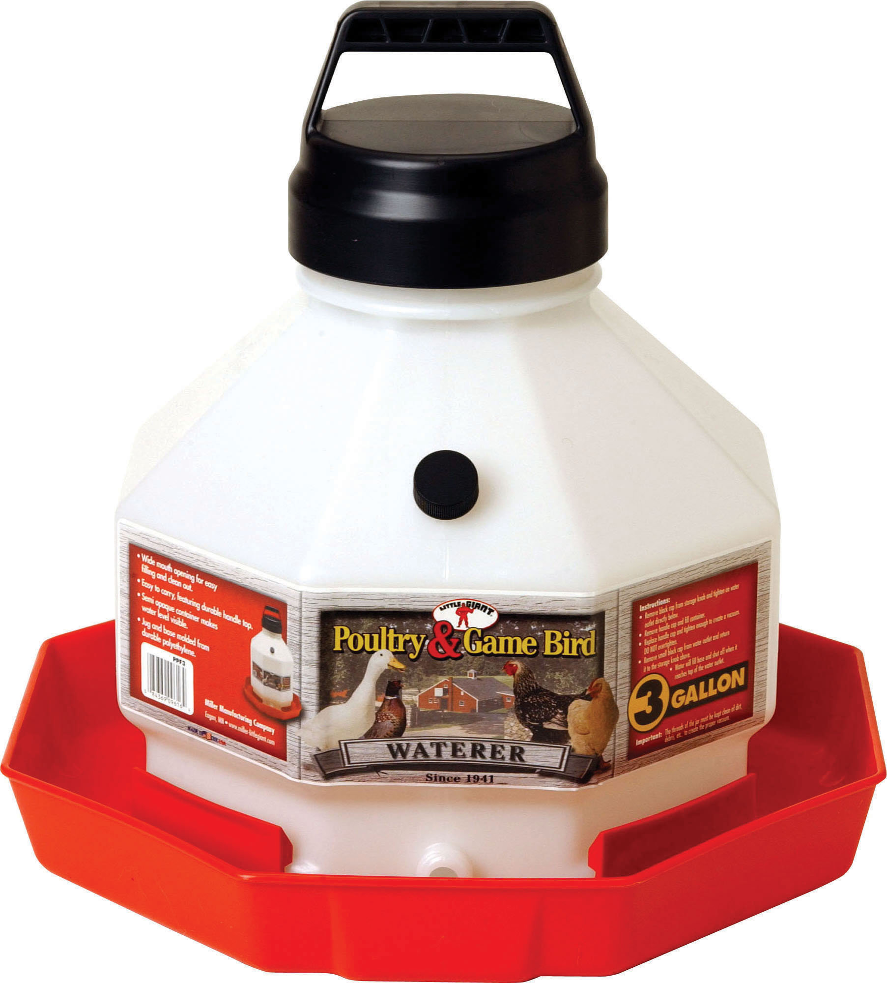 Miller Mfg Plastic Poultry Waterer In Red Reviews Wayfair