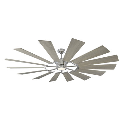 72 Fish Grand 14 Blade Led Ceiling Fan With Remote Brayden Studio