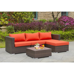 Asther 5 Piece Deep Seating Group with Cushion