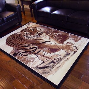 African Adventure Berber Tiger Walking Area Rug