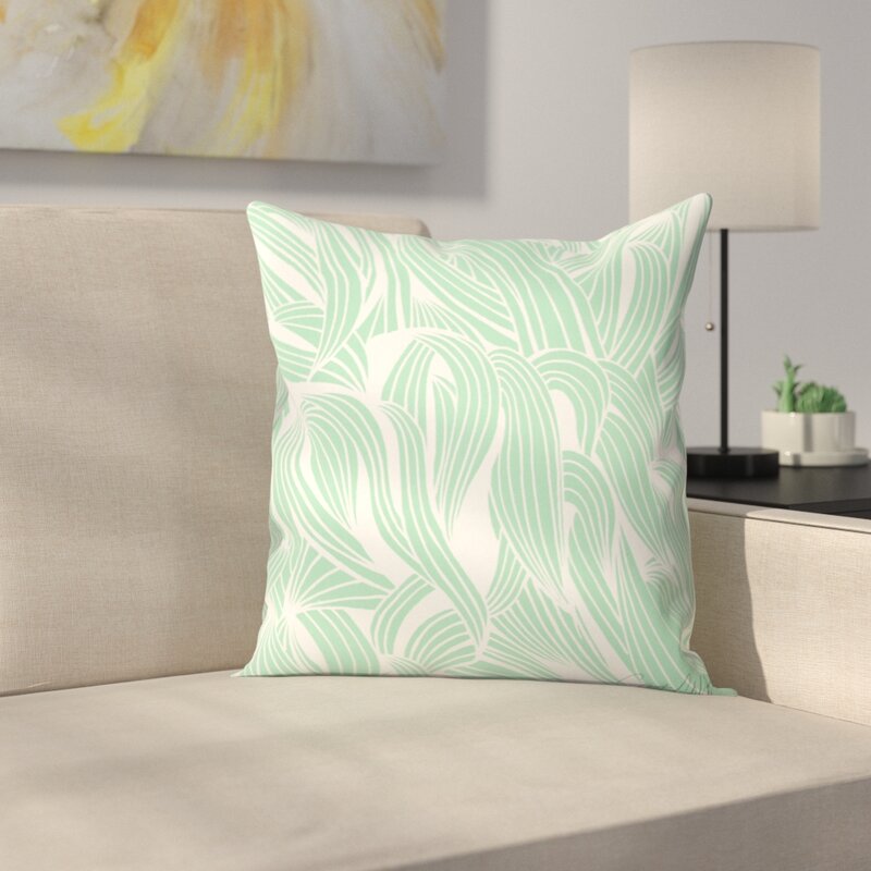 East Urban Home Minty Seafoam Throw Pillow | Wayfair