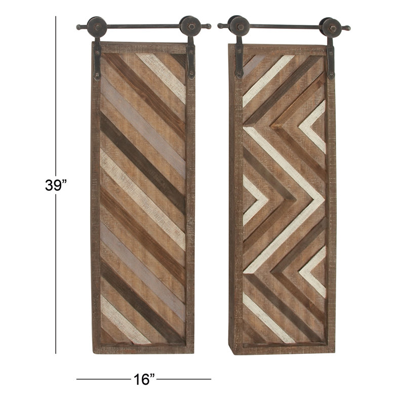 Wood Metal Wall Decor Set Reviews Allmodern
