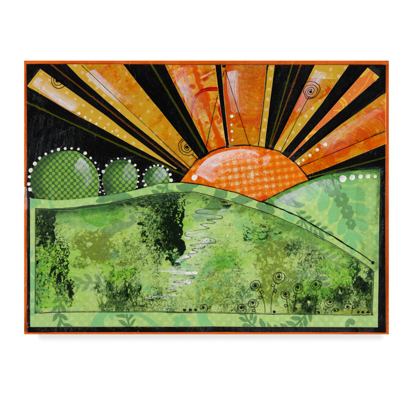 East Urban Home Garden Of Whimsical Flowers 3 Acrylic Painting